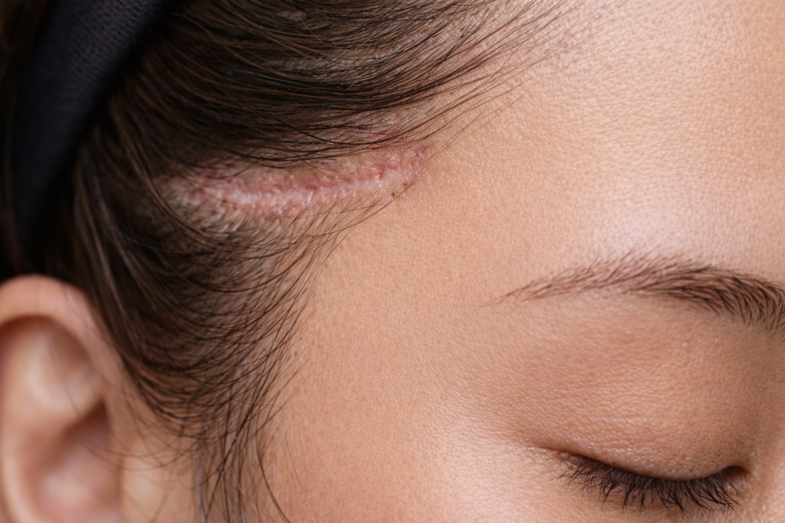 SPOT 撮影例 (女性・傷跡クローズアップ)